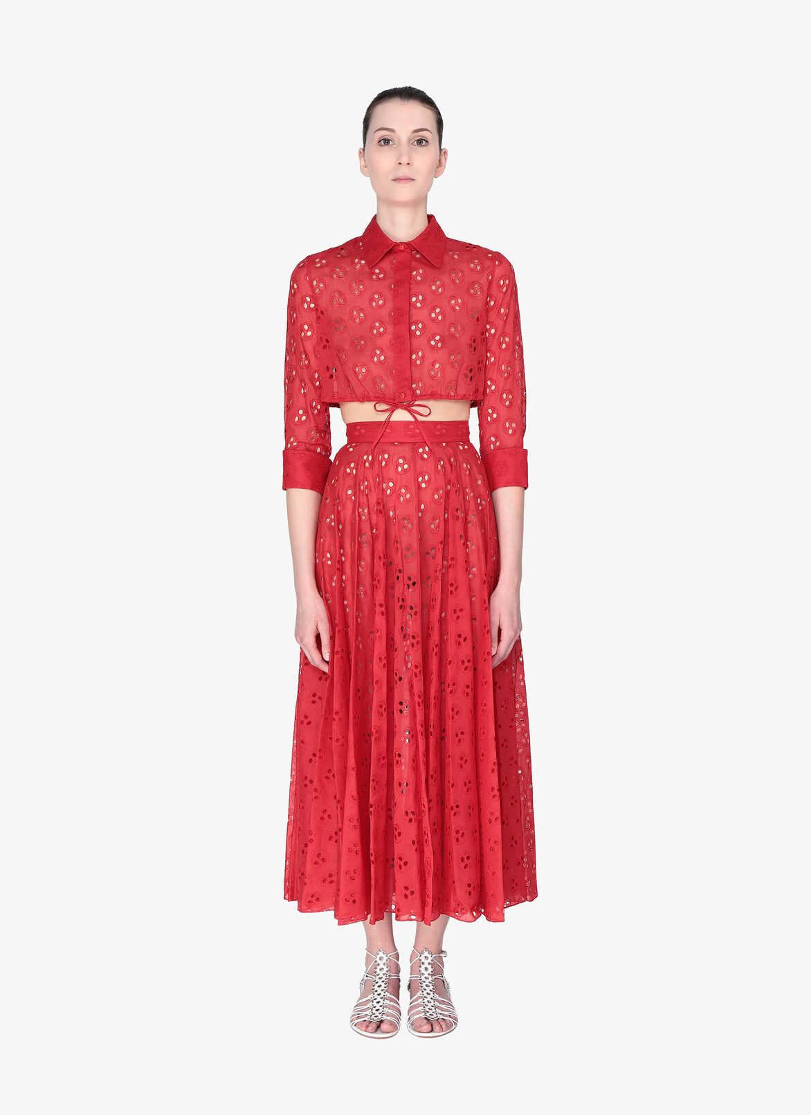 Chemise En Coton ALAÏA ÉCARLATE CHEMISE EN COTON